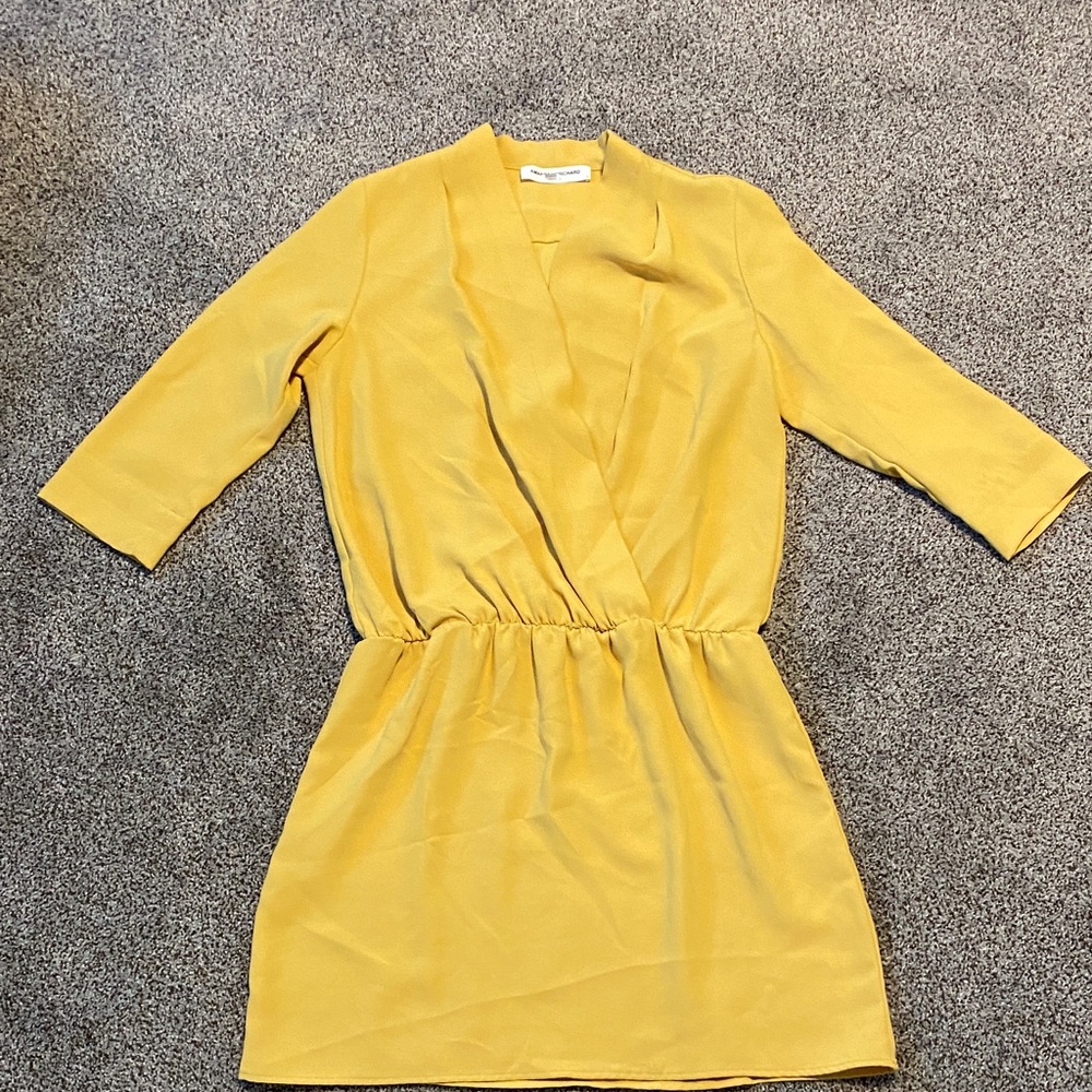 Amanda Uprichard Mustard Mini Dress